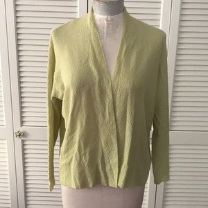 Eileen Fisher yellow cardigan